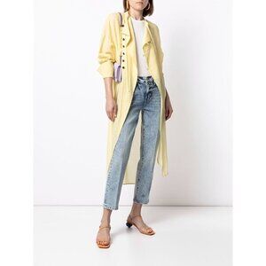 FRAME Denim Le High Straight Bleach Wash Jeans Lombard Womens 26